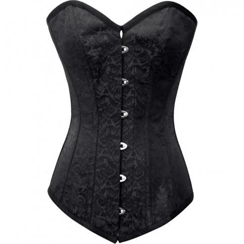 corset with lace fibers-Mariya Longline Overbust Corset